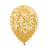 ROUND LATEX BALLOON INFINITY® FILIGREE GOLDEN METAL