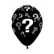 GLOBO LATEX REDONDO INFINITY® INTERROGACION FASHION NEGRO