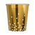 VASO DESECHABLE TRIANGULOS DORADO MATE| DESECHABLES FIESTA | SEMPERTEX